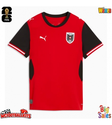 Austria Replica Home Stadium Shirt for Women World Cup 2026 Short Sleeve
